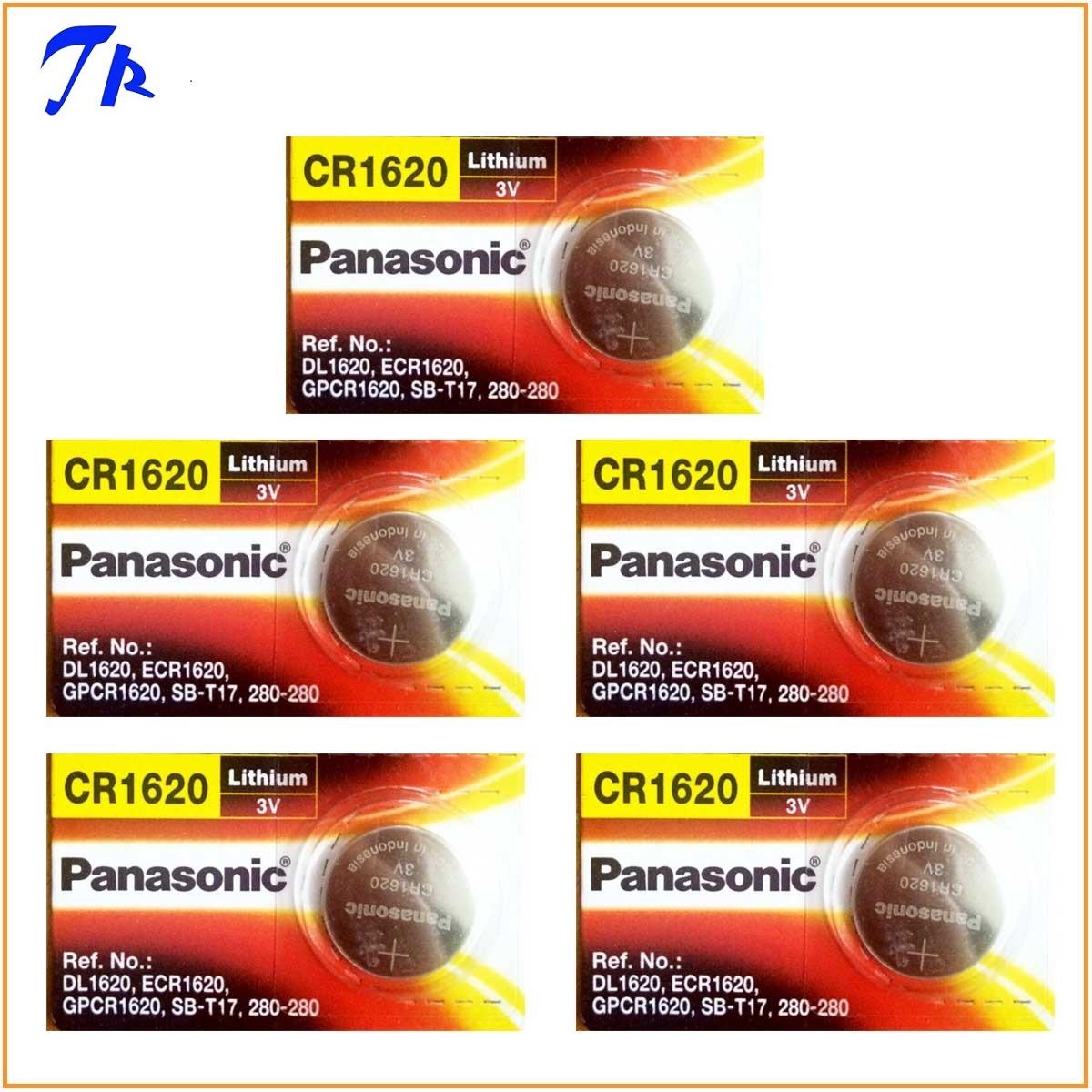 5 viên Pin CR1620 Panasonic lithium 3v pin điều khiển remote