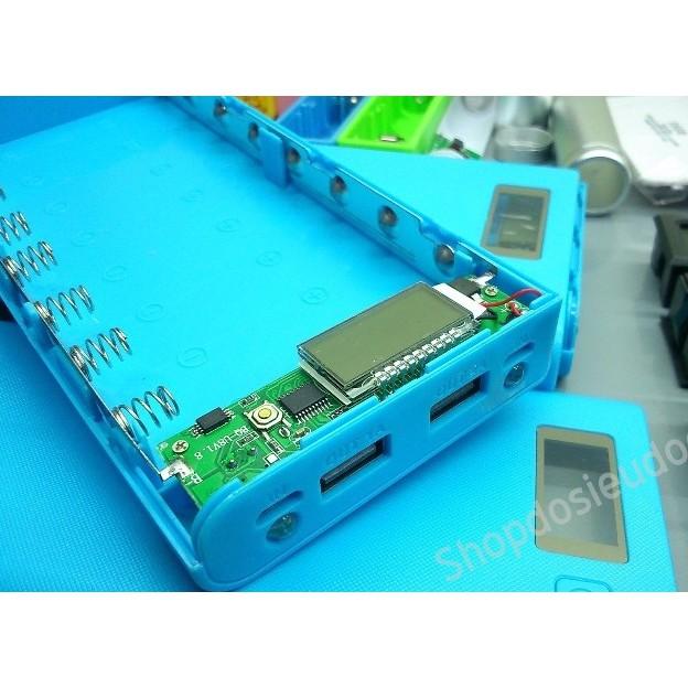 [HCM]SL. Box sạc dự phòng 8 cell LCD (Không pin)