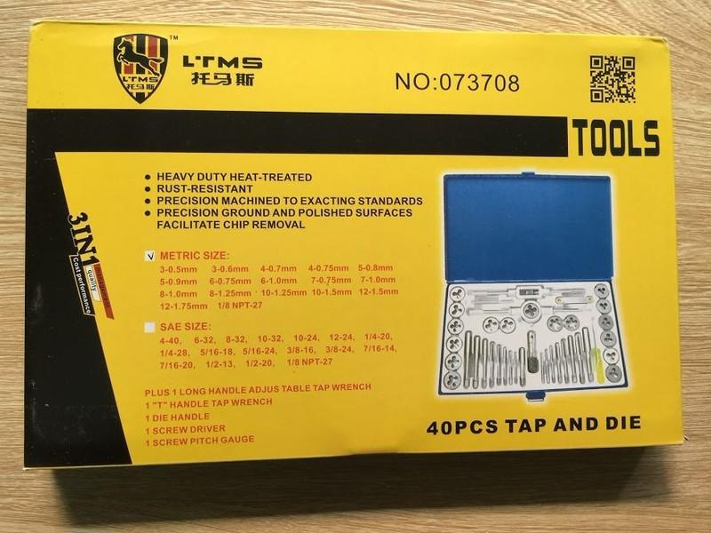 Bộ taro tạo ren 40 chi tiết [Bảo hành 12 tháng]