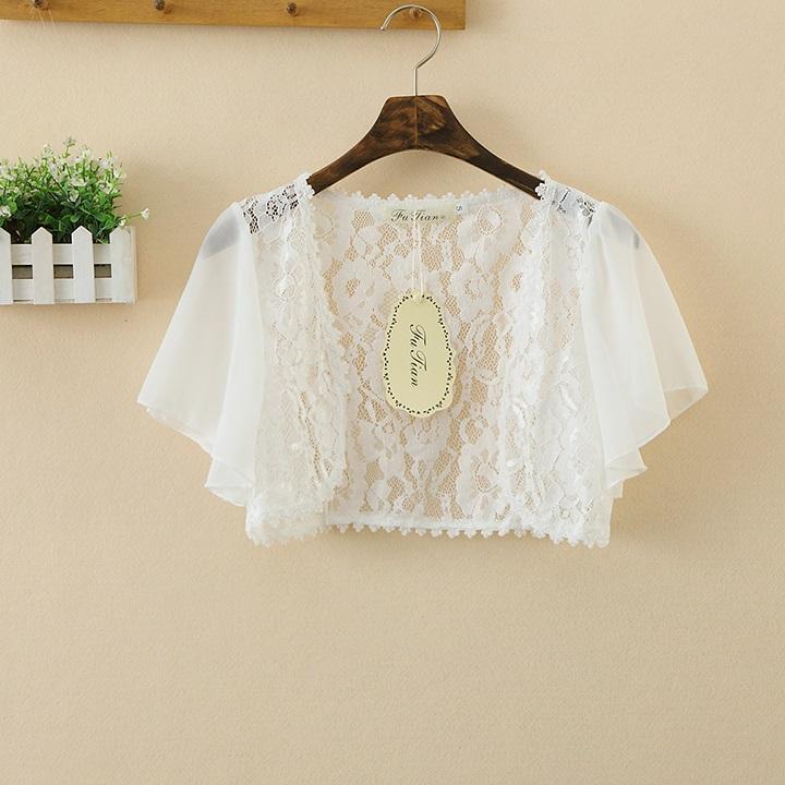 [HCM]Áo khoác ren tà ngắn 06 C107