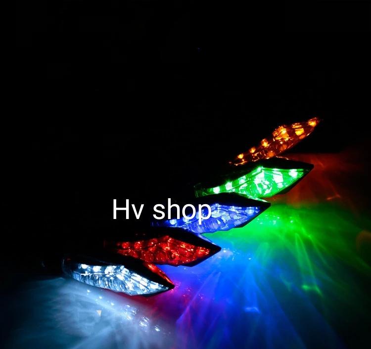 xinhan xe may Bộ 2 Đèn Xi Nhan Xe Máy HV2 ( xanh lá ) ( 1 cặp )
