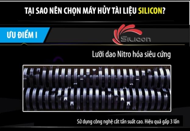 [HCM]Máy hủy tài liệu Silicon PS-812C
