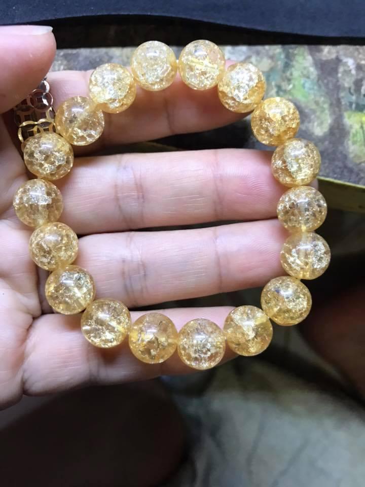 [HCM]VÒNG TAY BỌT TUYẾT VÀNG 10LY