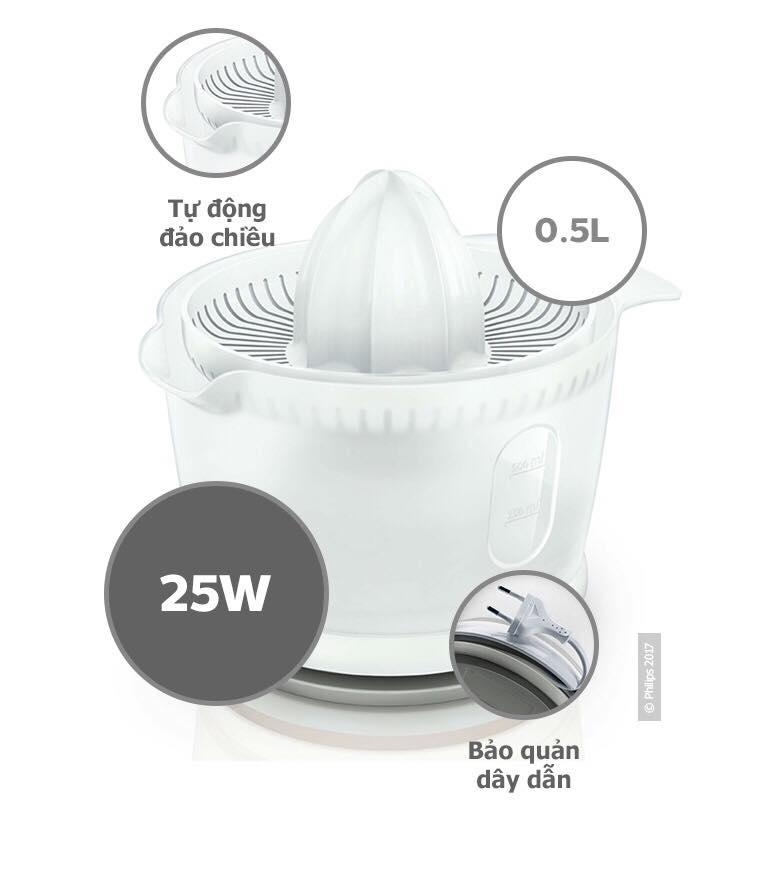 (BH 24 tháng TOÀN QUỐC)Máy vắt cam Philips HR2738