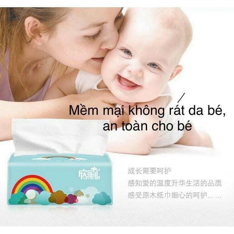 1 thùng giấy lụa cầu vồng 30 gói