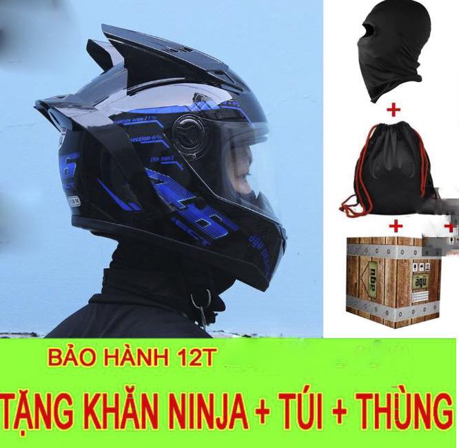 COMBO nón FF AGU, hàng chuẩn có bảo hành 12 tháng