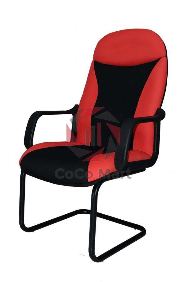 Ghế Phòng Họp lưng cao, Chân sơn tĩnh điện CoCoN3113 (Đỏ) New Model