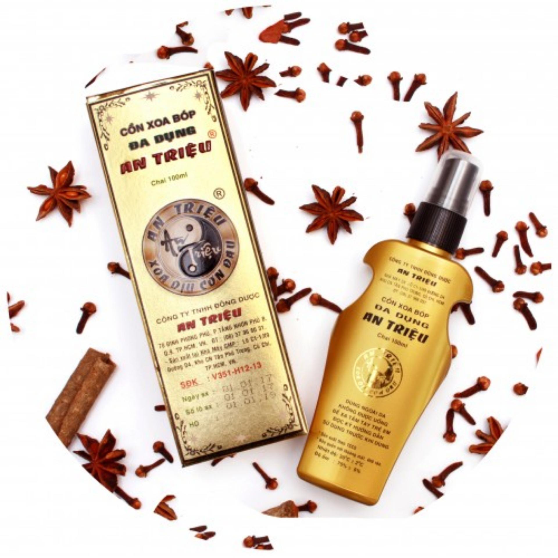 Cồn Xoa Bóp Đa Dụng AN TRIỆU - Chai 100ml h