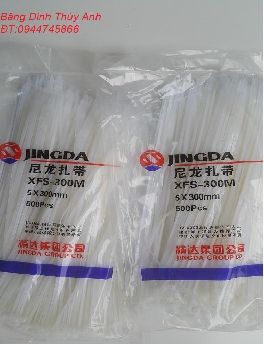 Dây Thít, Dây Buộc, Lạt Nhựa 5x300mm ( Sợi dây rộng khoảng 4mm, gói 500 sợi)
