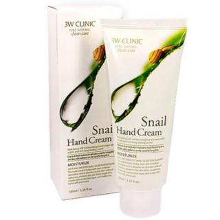 Kem dưỡng da tay 3w clinic snail hand cream 100ml - ốc sên - ảnh sản phẩm 1