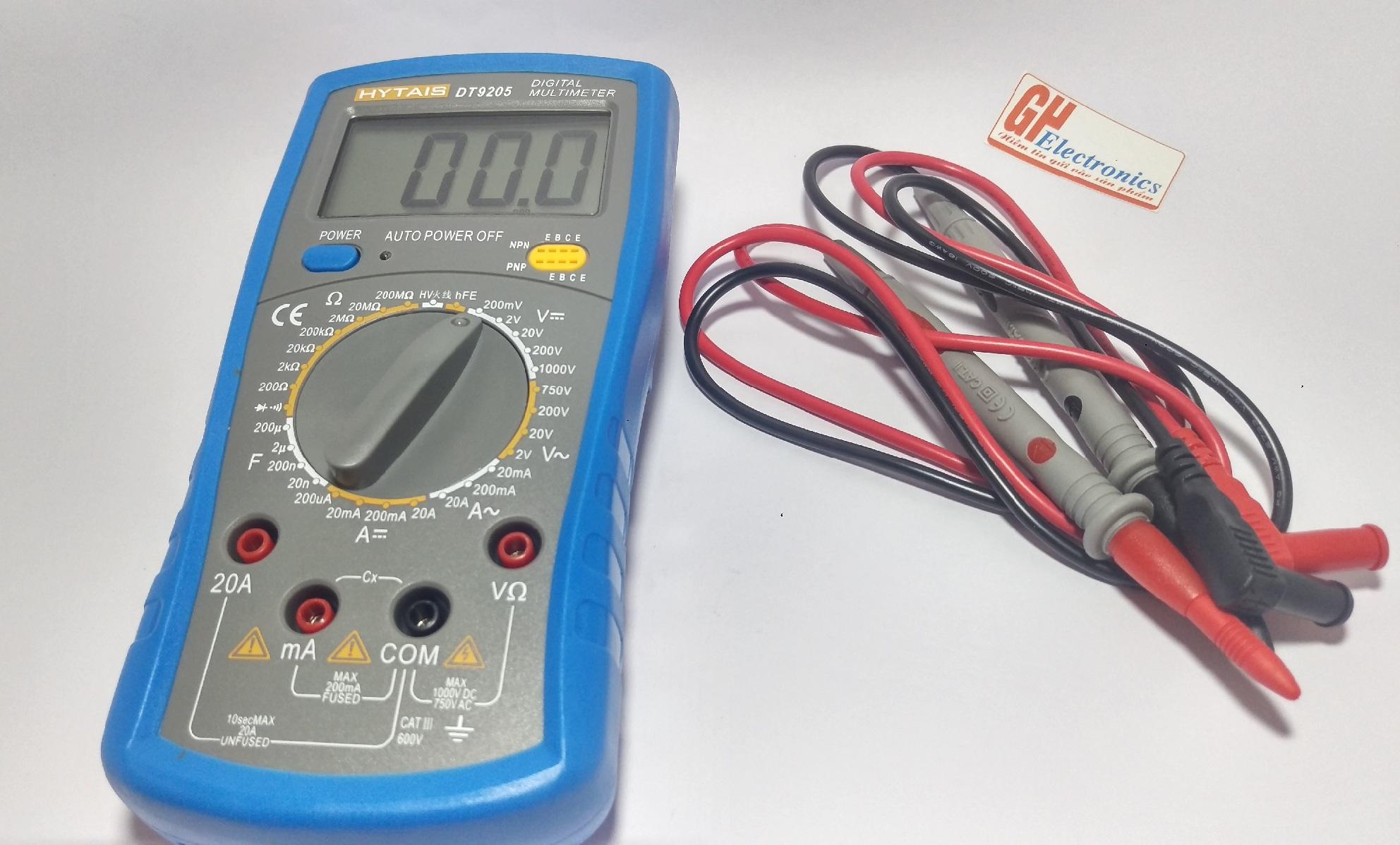 Đồng hồ vạn năng điện tử DT9205