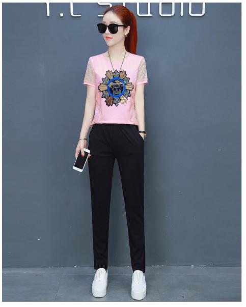 [HCM]Đồ bộ mặc nhà thun cotton 100% thêu VM tay phối lưới dài cao cấp - y hình