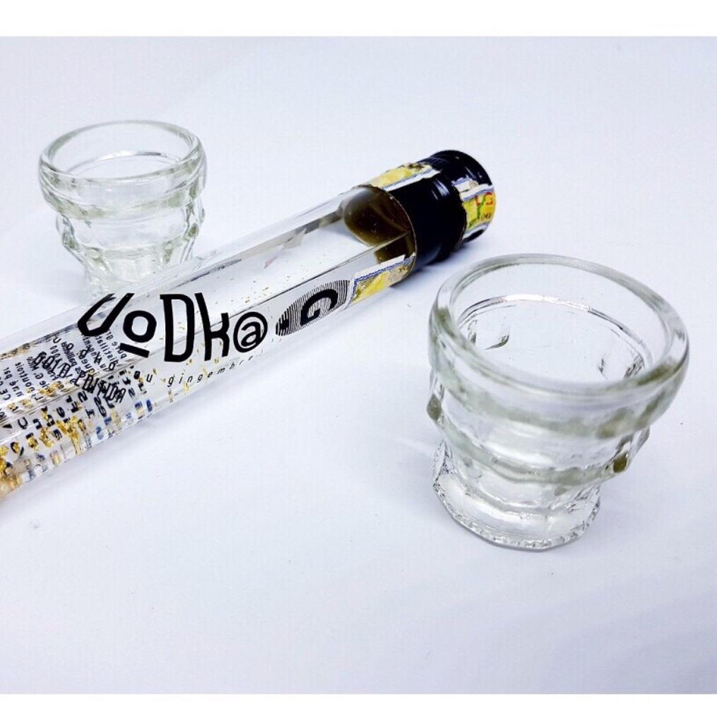 [HCM] BỘ 12 LY THỦY TINH MẮT TRE 5ML