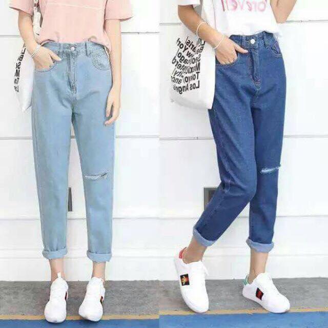 Quần Baggy Rách Gối