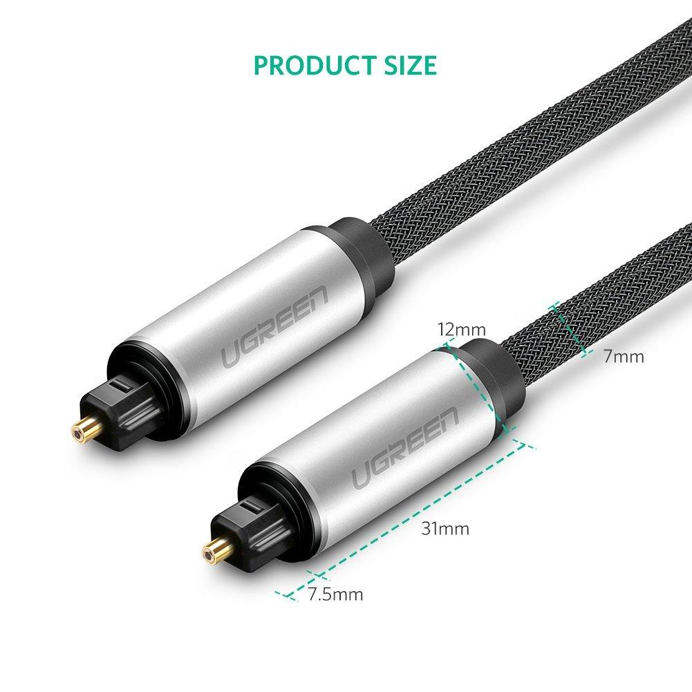 Cáp Optical Audio quang Ugreen 10540 dài 2m (Optical-Bạc)