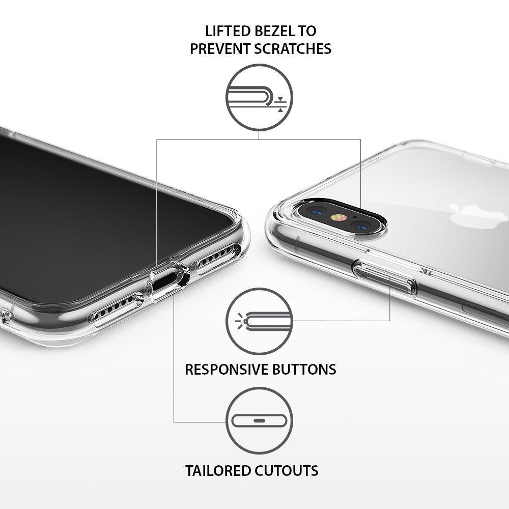 Ốp lưng iPhone Xs / X Ringke Fusion kèm bộ Kit (Nhiều Màu)