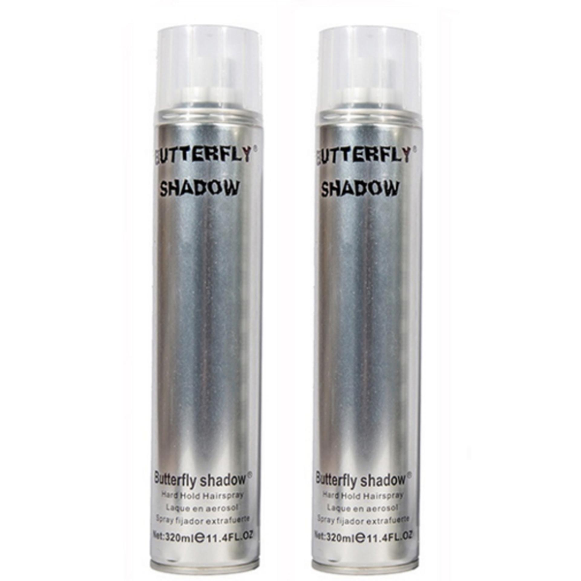 Gôm xịt tóc chính hãng nam Butterfly Shadow 320ml (Trắng)