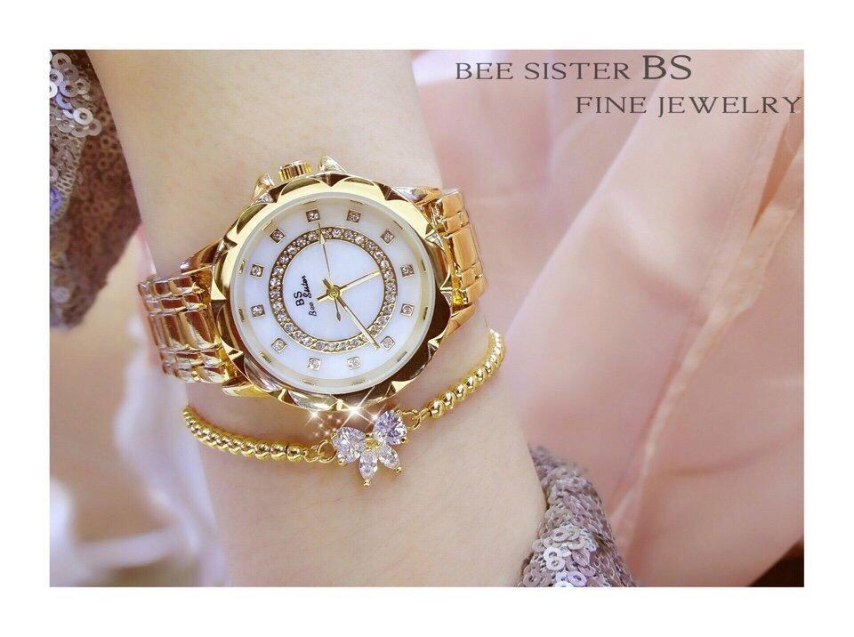 Đồng hồ nữ BEE SISTER BS9-10 dây thép