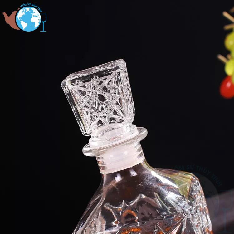 [HCM]Bình Đựng Rươu Ngâm Sâm Thuỷ Tinh 750ml - BR01