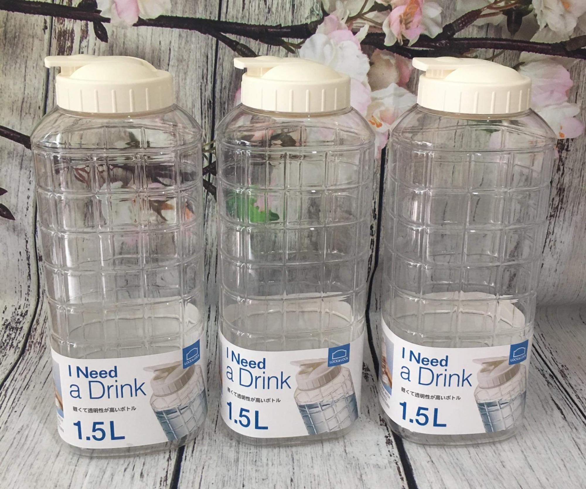 BÌNH NƯỚC 1.5 LÍT LOCK & LOCK MẪU MỚI HAP812