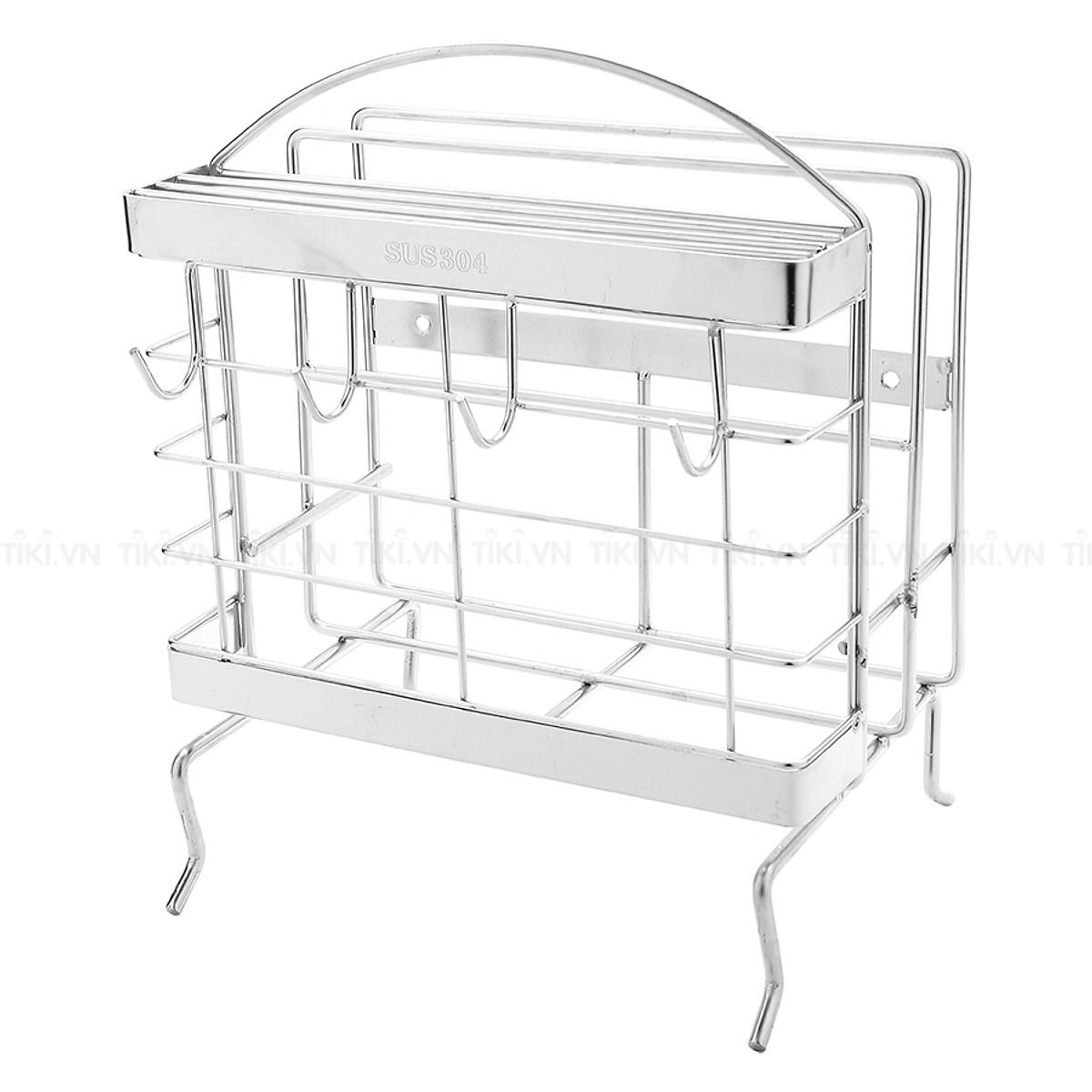 [HCM]Kệ để dao thớt inox 304 cao cấp