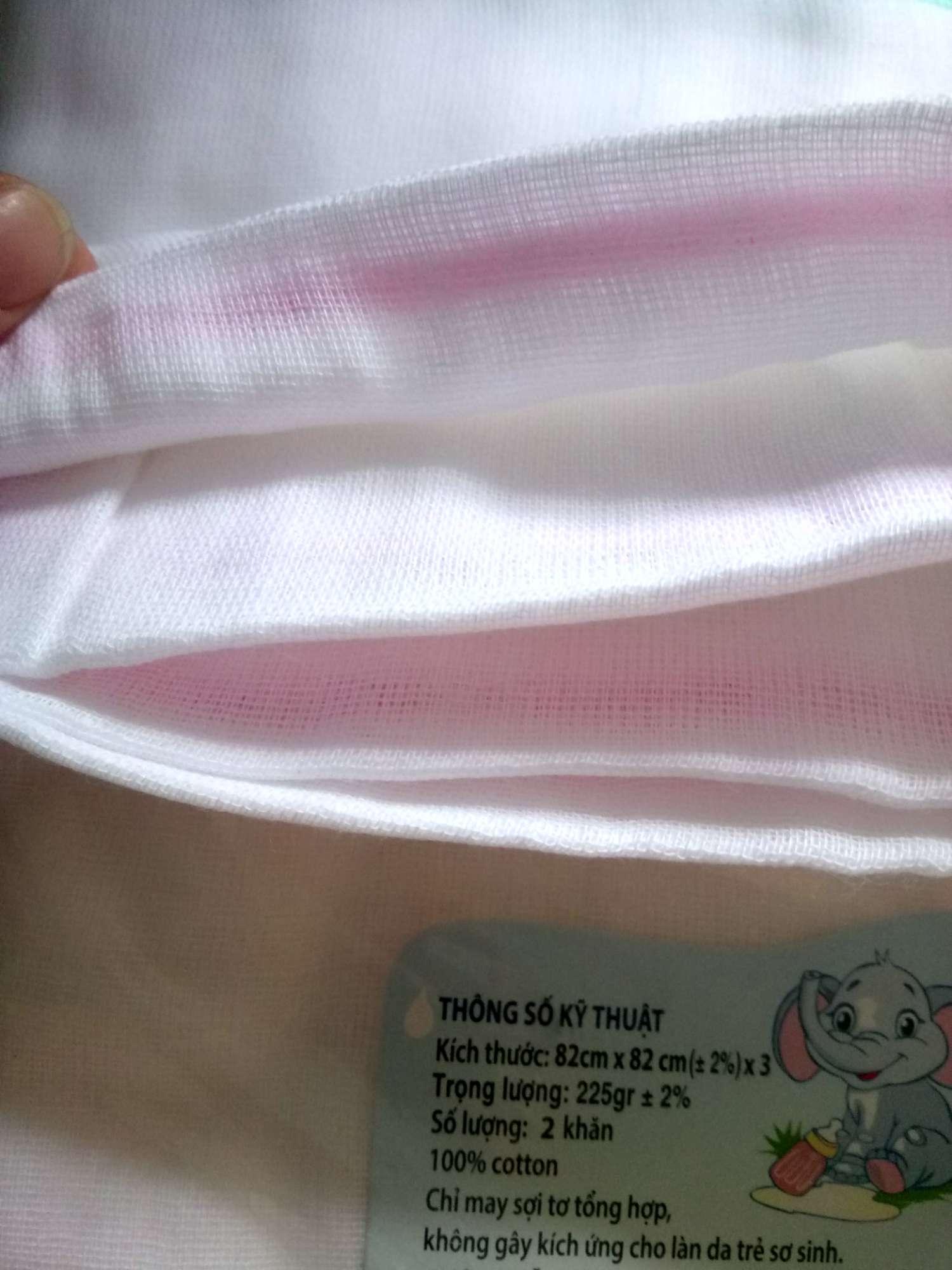 Bộ hai khăn gạc tắm cao cấp (2 cái)