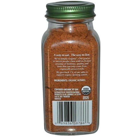 Bột nhục đậu khấu hữu cơ Simply Organic 65g