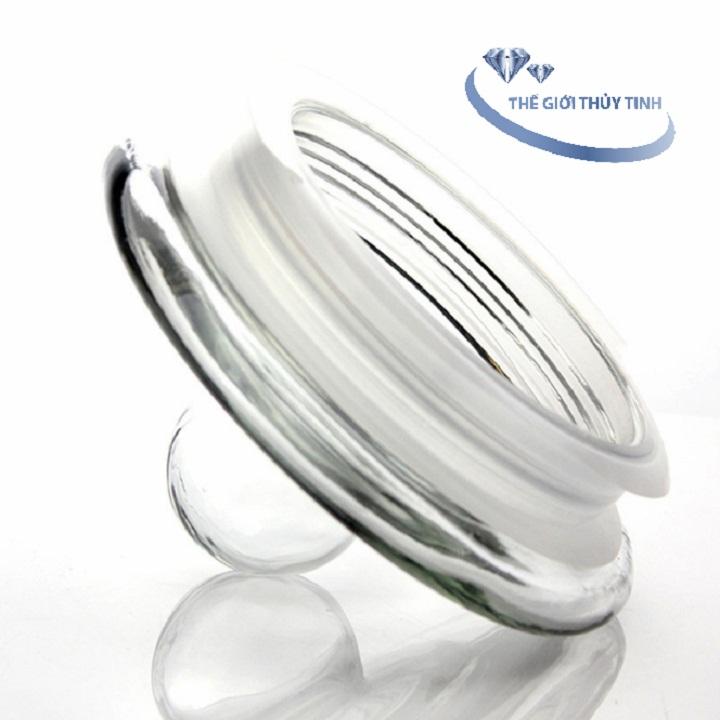 Bình Ngâm Rươu Sâm Thủy Tinh 6 Lít Trơn Có Van