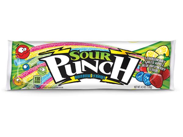 KẸO DẺO TRÁI CÂY MỸ SOUR PUNCH RAINBOW STRAWS