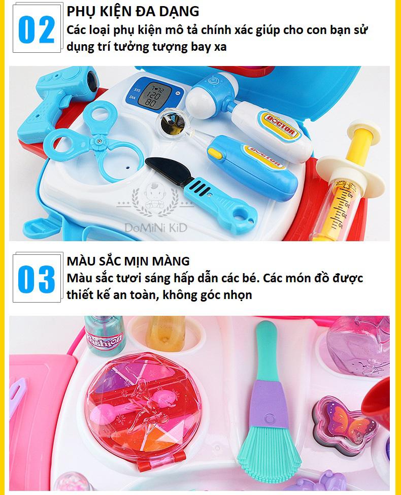 [HCM]Balo bộ đồ chơi trang điểm make up