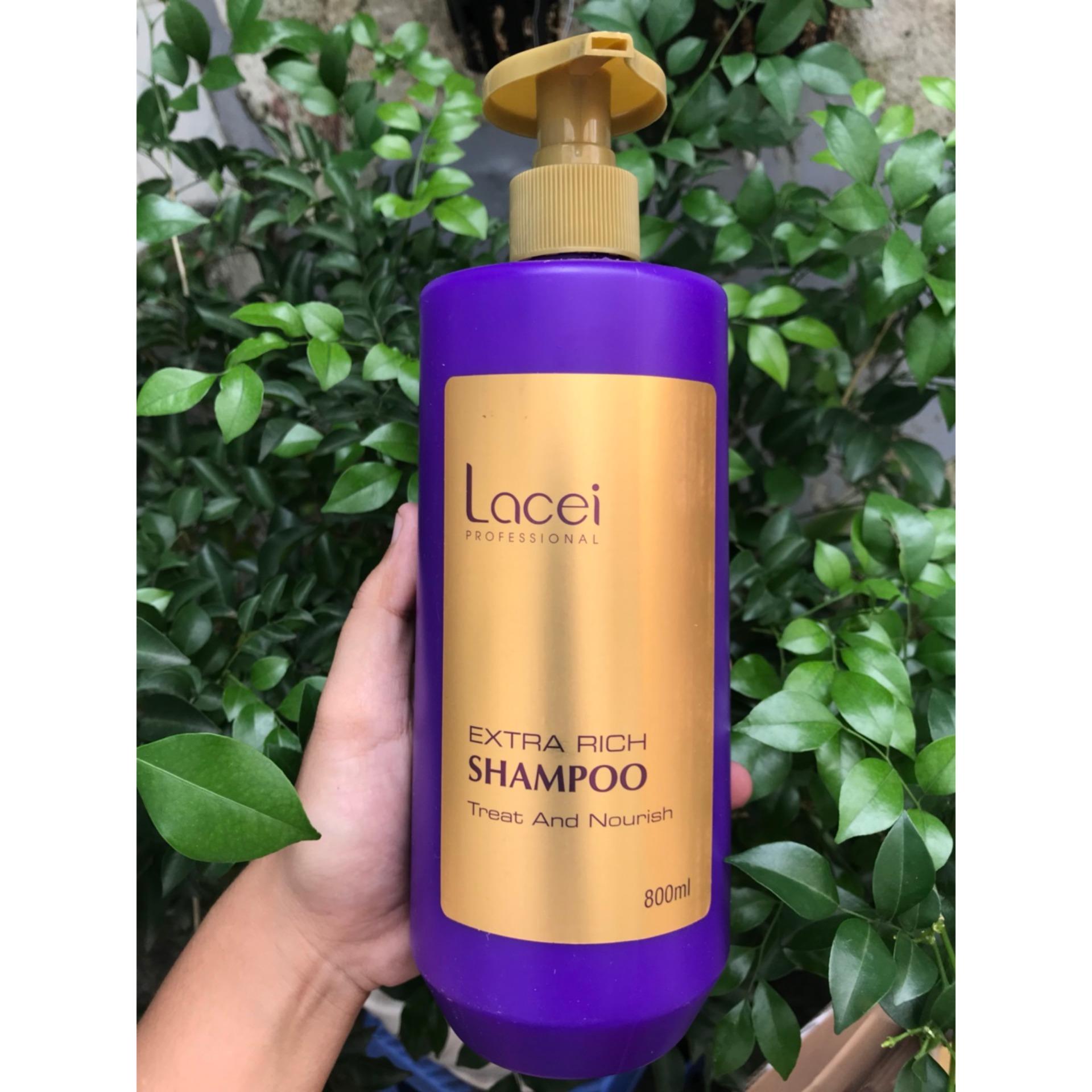 Dầu gội Extra Rich Shampoo Lacei 800ml