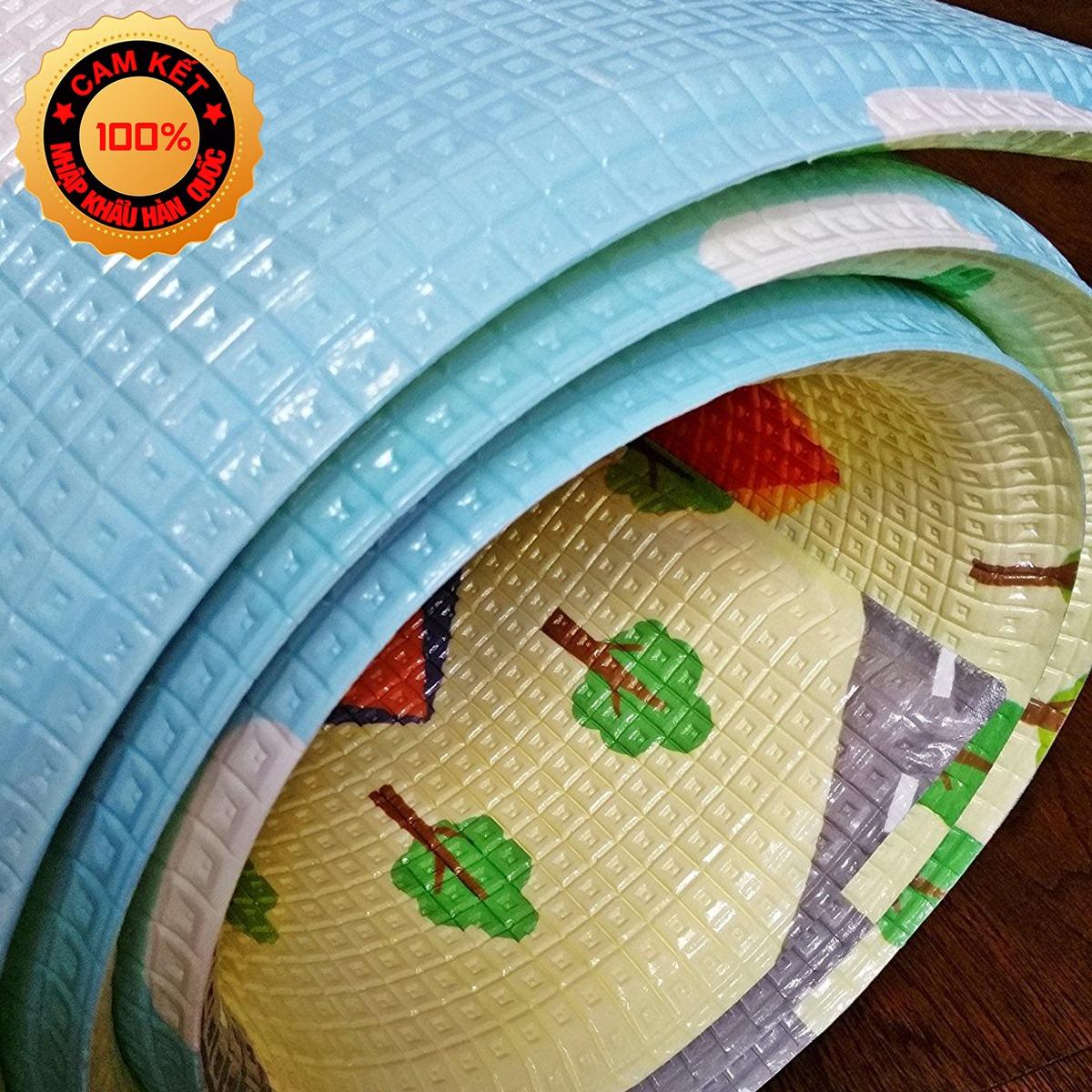 Thảm chơi cao cấp PROBY - Eco Friendly Play Mat - Animal Camping - cho bé - Nhập khẩu Hàn Quốc