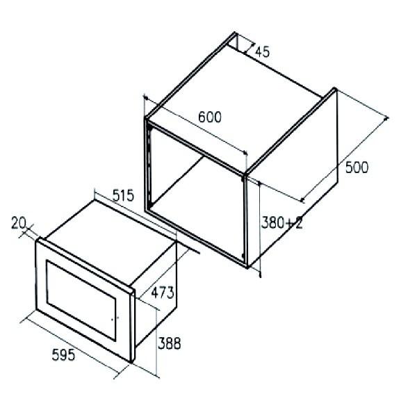 [Trả góp 0%]Lò vi sóng Cata MC 25D công suất 900W