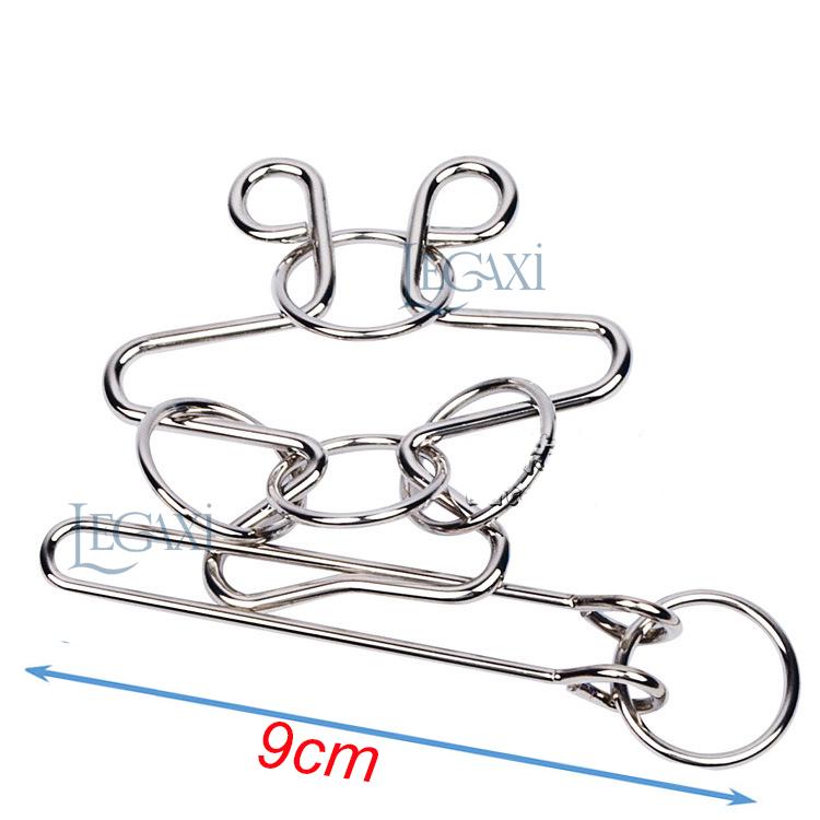 Móc khóa iq iron puzzles tháo lắp rèn trí tuệ legaxi toa9