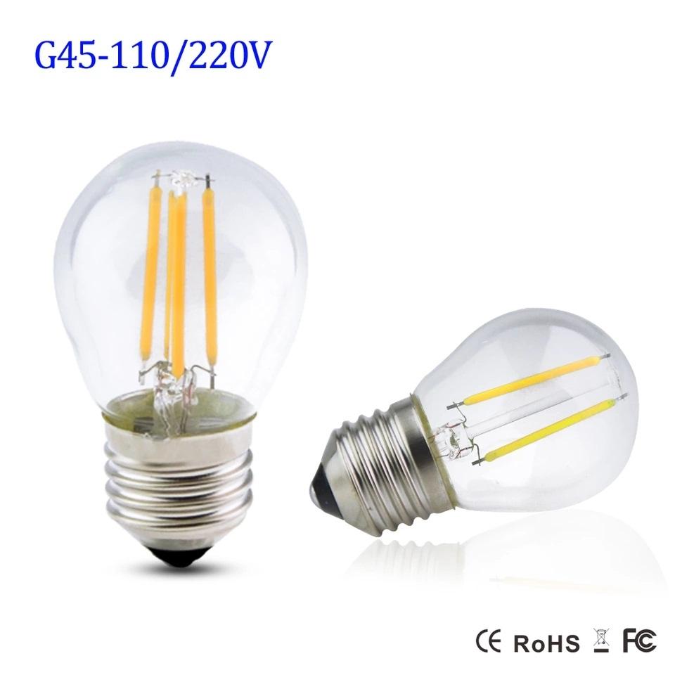 Bộ 10 đèn led giả dây tóc Edision G45 4W ánh sáng vàng