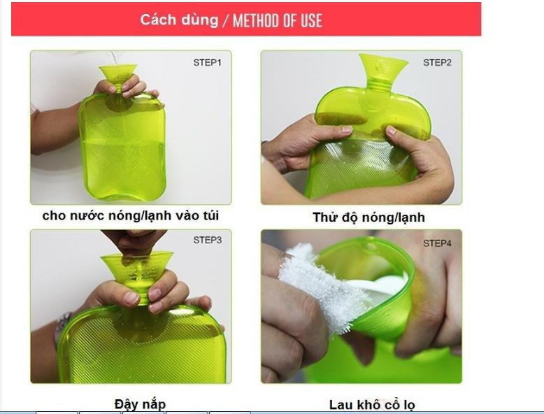 Túi chườm nóng lạnh thương hiệu cao cấp [Màu tím]