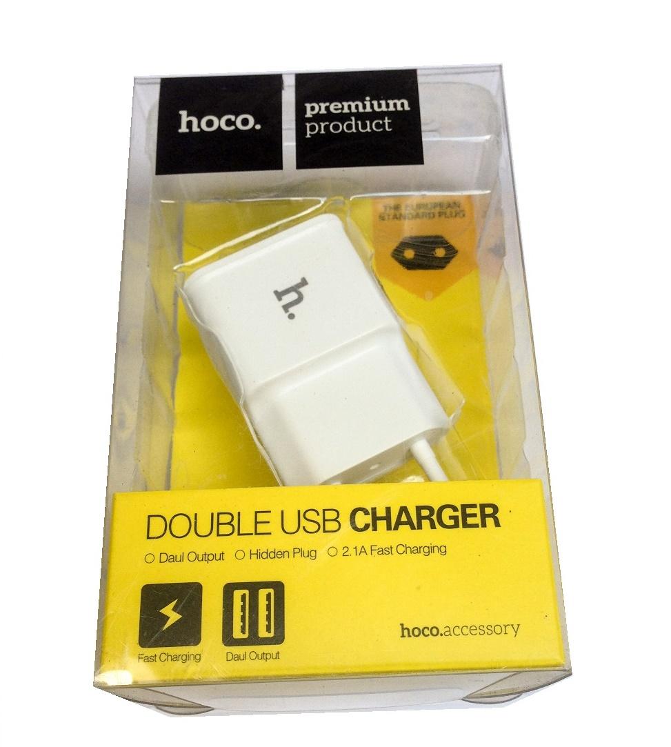Cục Sạc Điện Thoại Iphone Samsung Android Smartphone 2 Cổng USB Hoco