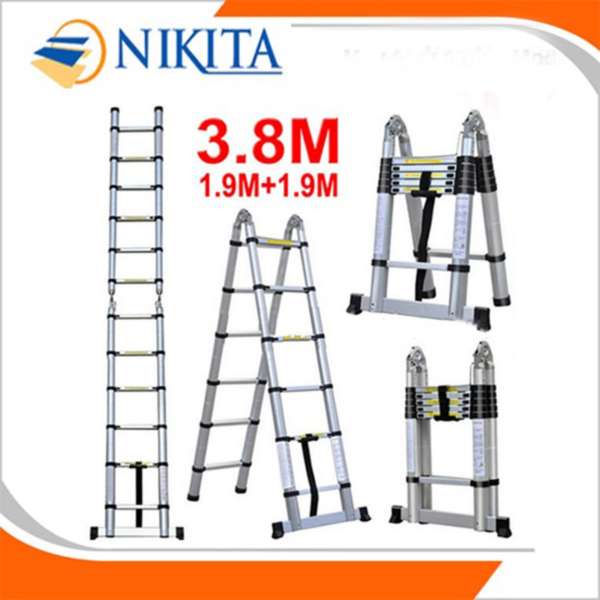 Thang nhôm rút đôi NIKITA Nhật Bản AI38 - 3,8m tải trọng 150kg