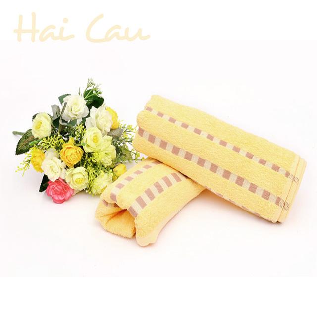 Bộ 3 khăn tắm 42cm, 84cm, 100cm 100% cotton lông mềm, mịn (cam nhạt)