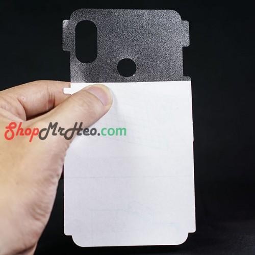 [HCM]Bộ 3 Skin Dán Mặt Lưng Vân 3D Xiaomi Redmi Note 5 Pro