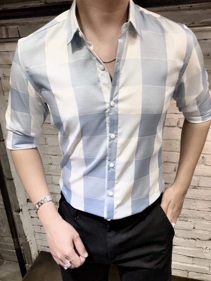 Sơmi quảng châu sọc lịch lãm sang trọng