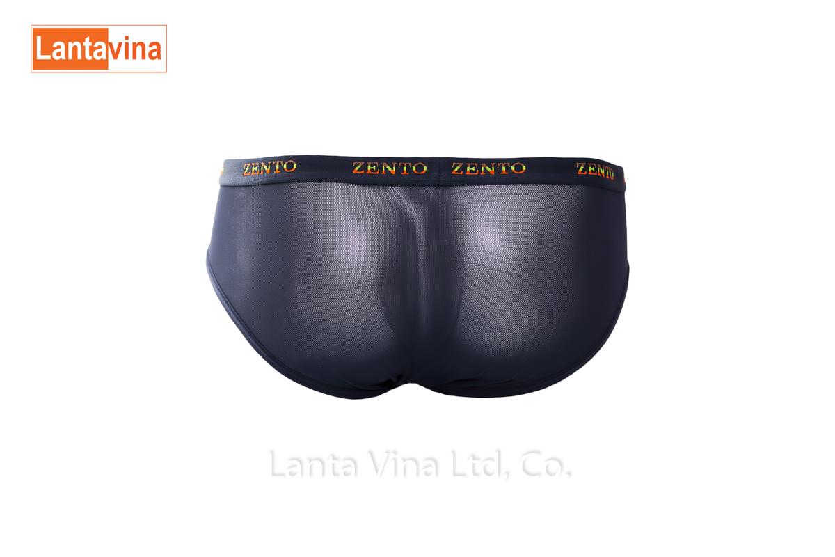 Quần lót nam cao cấp Zento (thun lưới) màu đen