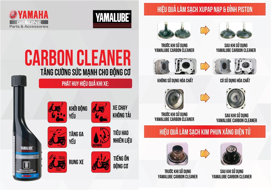 [Mẫu mới]DUNG DỊCH TẨY CẶN CARBON YAMAHA 75ml - CARBON CLEANER
