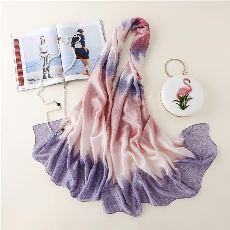 Khăn choàng lụa thời trang cao cấp HLS02 - size 90cm X 180cm