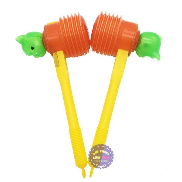 Bộ đồ chơi 2 búa đập hình con mèo bằng nhựa