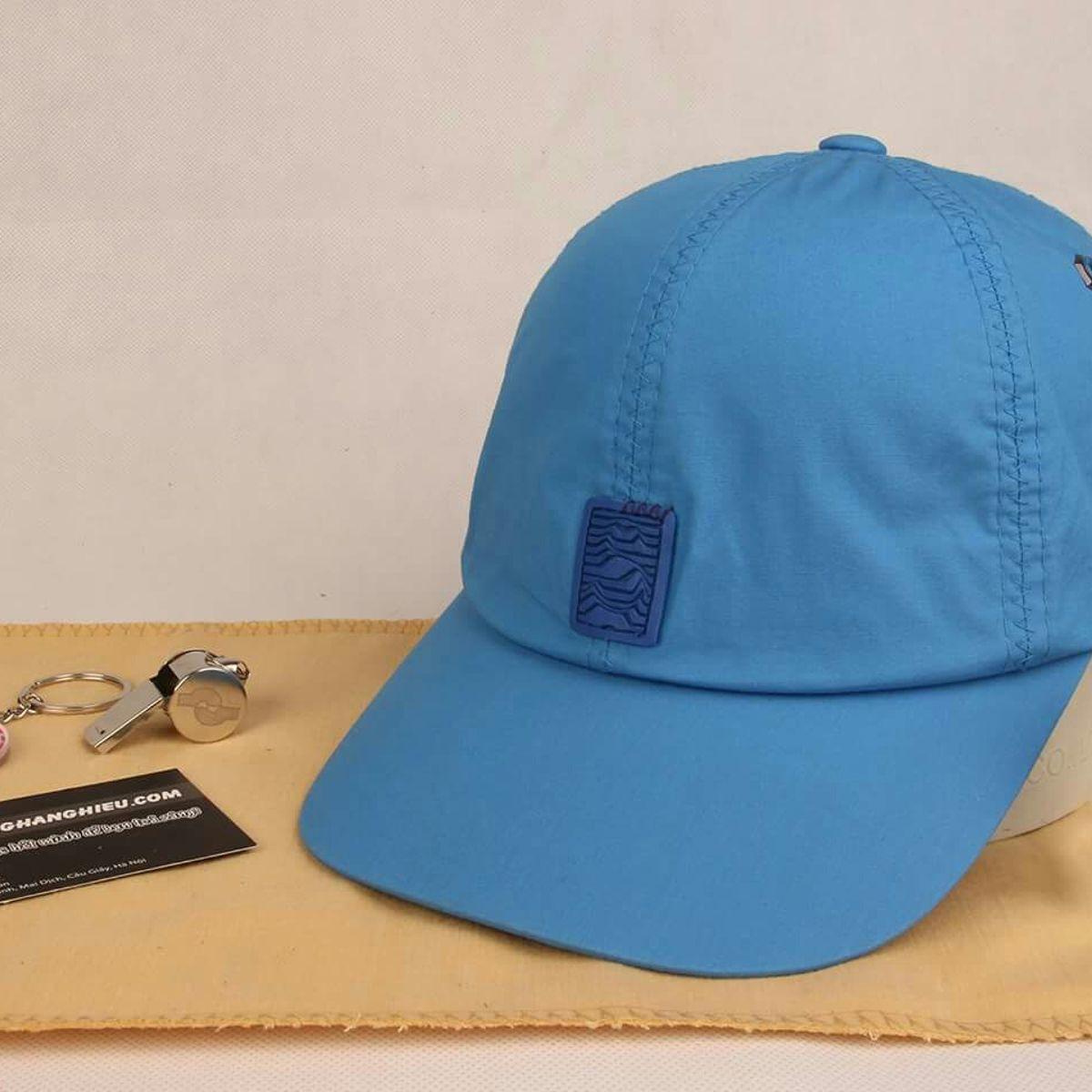 NÓN KẾT VẢI DÙ , VIỀN DA - DÁNG SƠN (XANH ĐẬM)