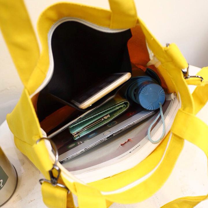Túi vải Tote nữ đeo chéo thời trang Living QN 1