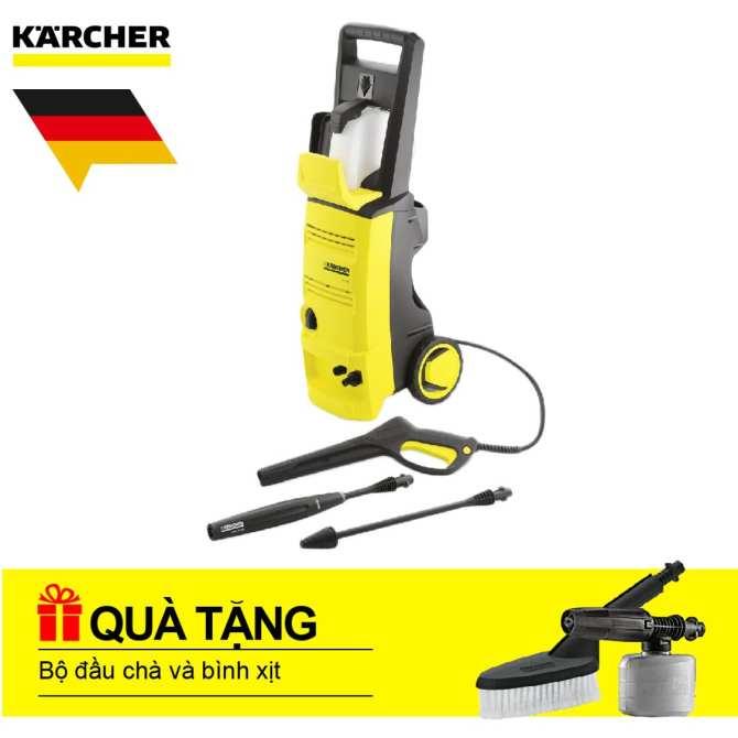 Máy phun rửa áp lực cao Karcher, K 3.450 + Tặng bộ đầu chà và bình xịt