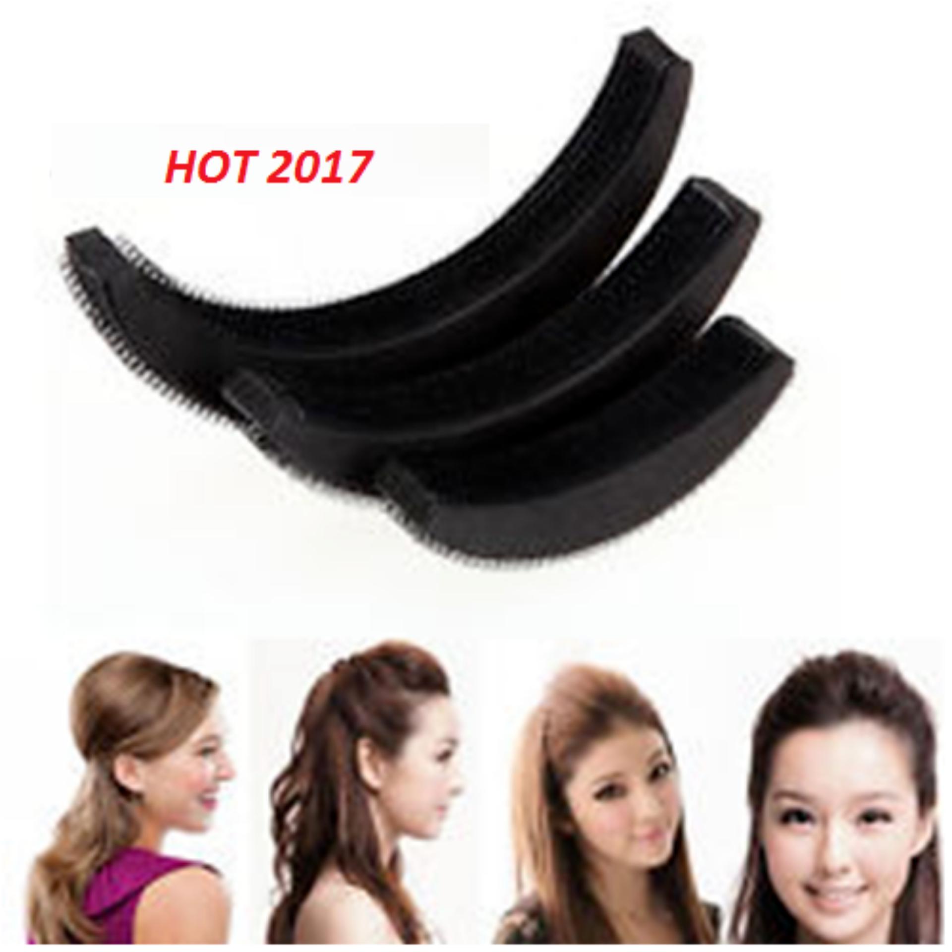 Com bo 02 Kẹp Phồng Mái 3 lá ( Đen)
