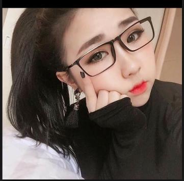 [HCM]Kính gọng dẻo tuyệt đẹp kiểu hàn quốc  (Đen tròng trắng)